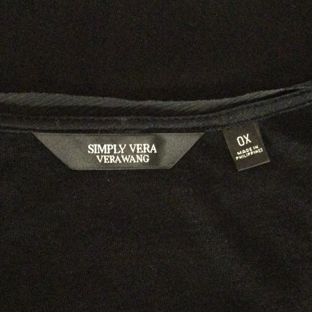 Simply Vera Black Lace Blouse - Picture 6 of 8